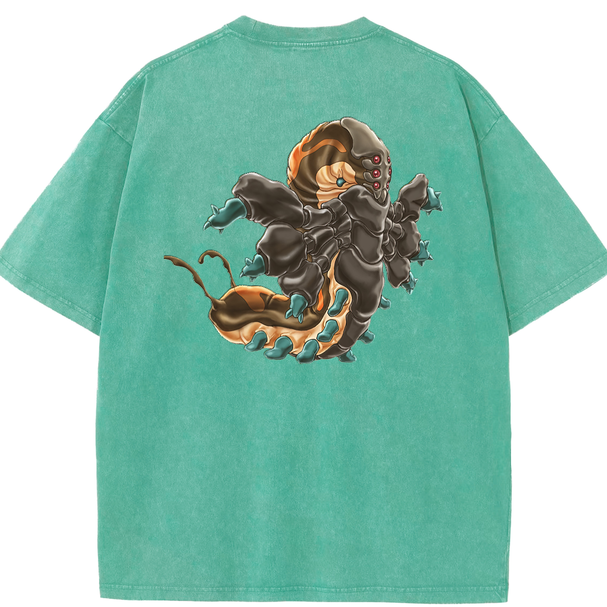 （画像用） 遊☆戯☆王 Yu-Gi-Oh! 綿100% ヴィンテージ風 半袖Tシャツ（背面プリント）